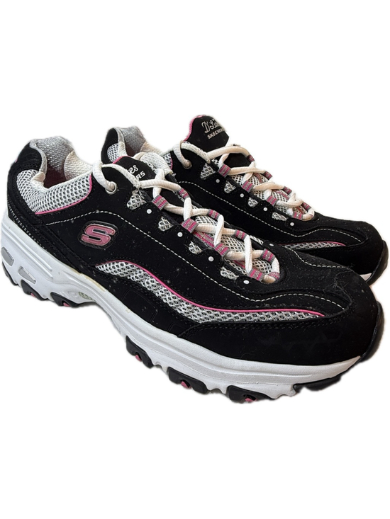 Skechers Shoes - Skechers D Lites Womens Size 11 Black Pink Athletic Walking Shoes Sneakers